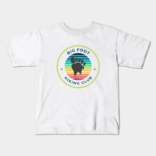 big foot sasquatch hiking club Kids T-Shirt